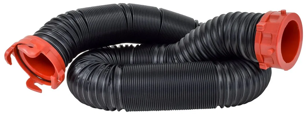 D04-0200 – VALTERRA LLC Sewer Hose, 10 Foot Extended Length 39 Inch Compressed Length 3 Inch Diameter 23 Mil Poly Con...